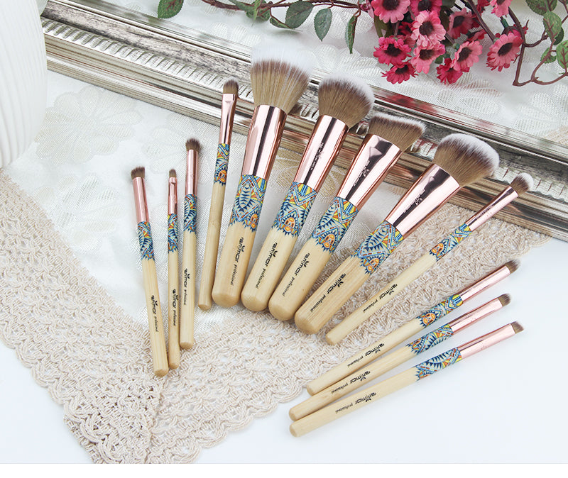 Bamboo Make Up Brush Kit