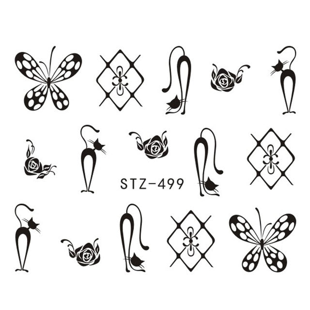 Water Transfer Sticker Nail Art