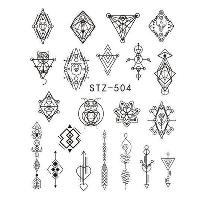 Water Transfer Sticker Nail Art