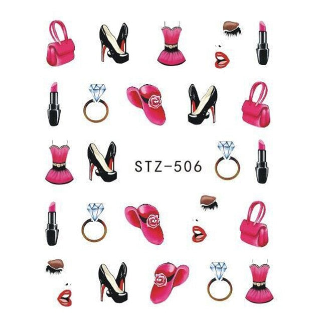 Water Transfer Sticker Nail Art
