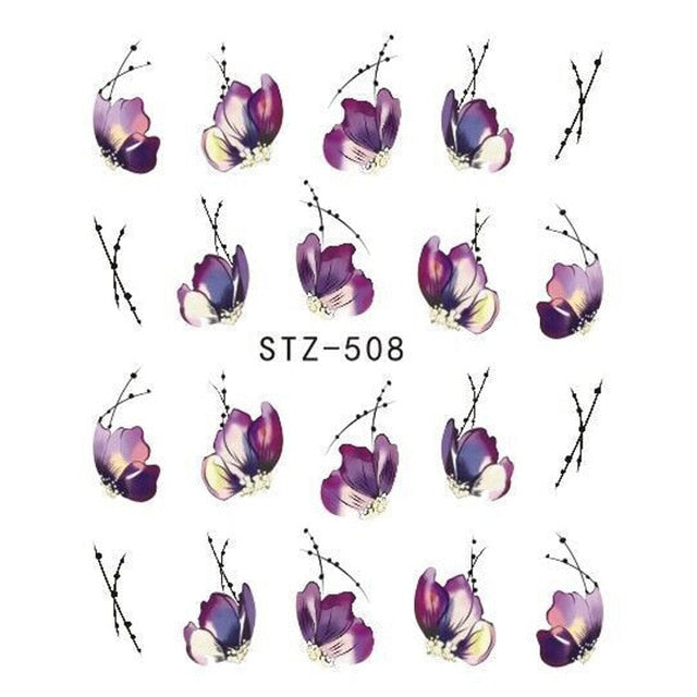Water Transfer Sticker Nail Art