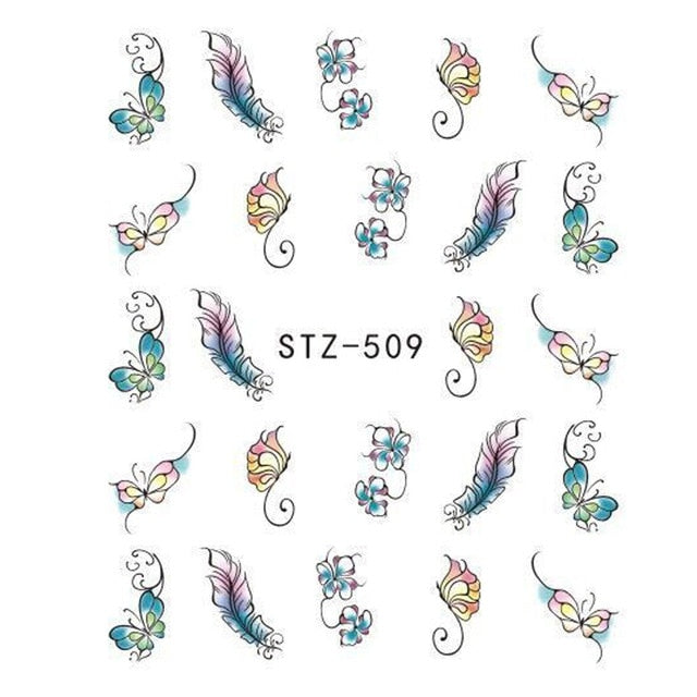 Water Transfer Sticker Nail Art