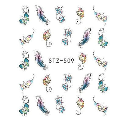 Water Transfer Sticker Nail Art
