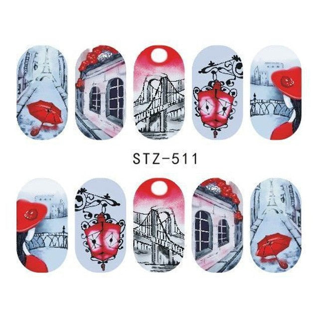 Water Transfer Sticker Nail Art