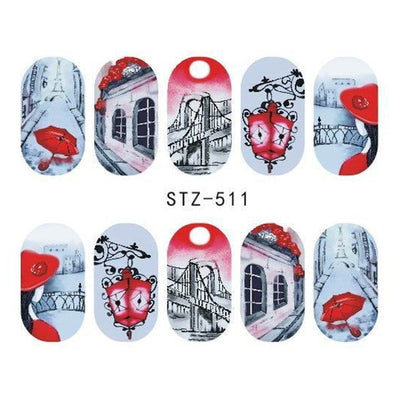 Water Transfer Sticker Nail Art