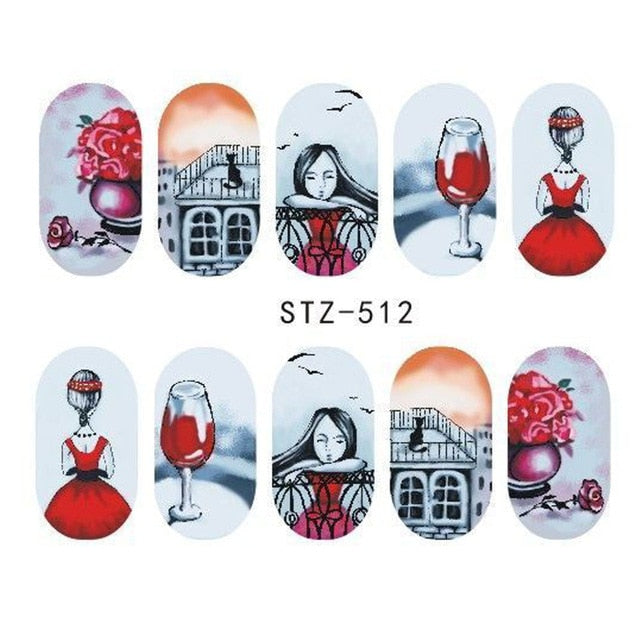 Water Transfer Sticker Nail Art