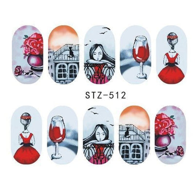 Water Transfer Sticker Nail Art