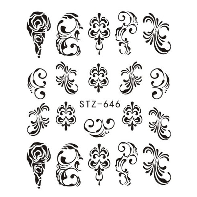Water Transfer Sticker Nail Art
