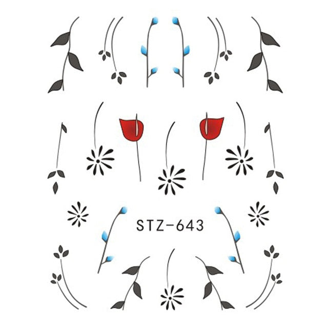 Water Transfer Sticker Nail Art