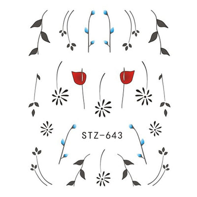 Water Transfer Sticker Nail Art