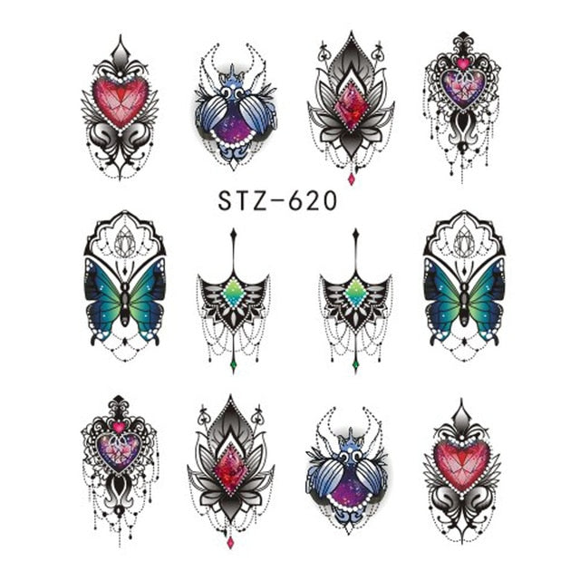 Water Transfer Sticker Nail Art