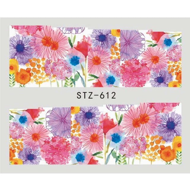 Water Transfer Sticker Nail Art