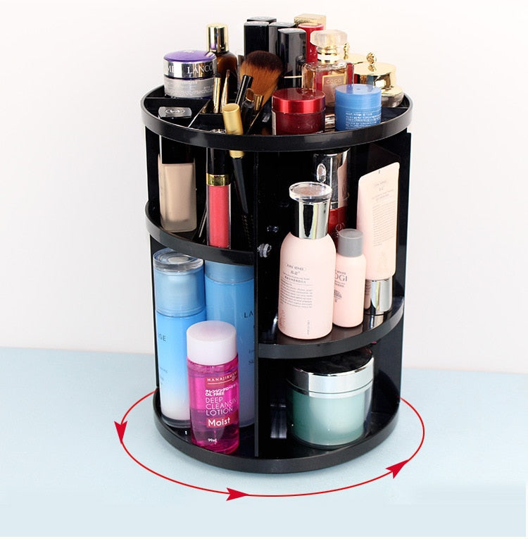 Fashion 360-degree Rotating Makeup Organizer