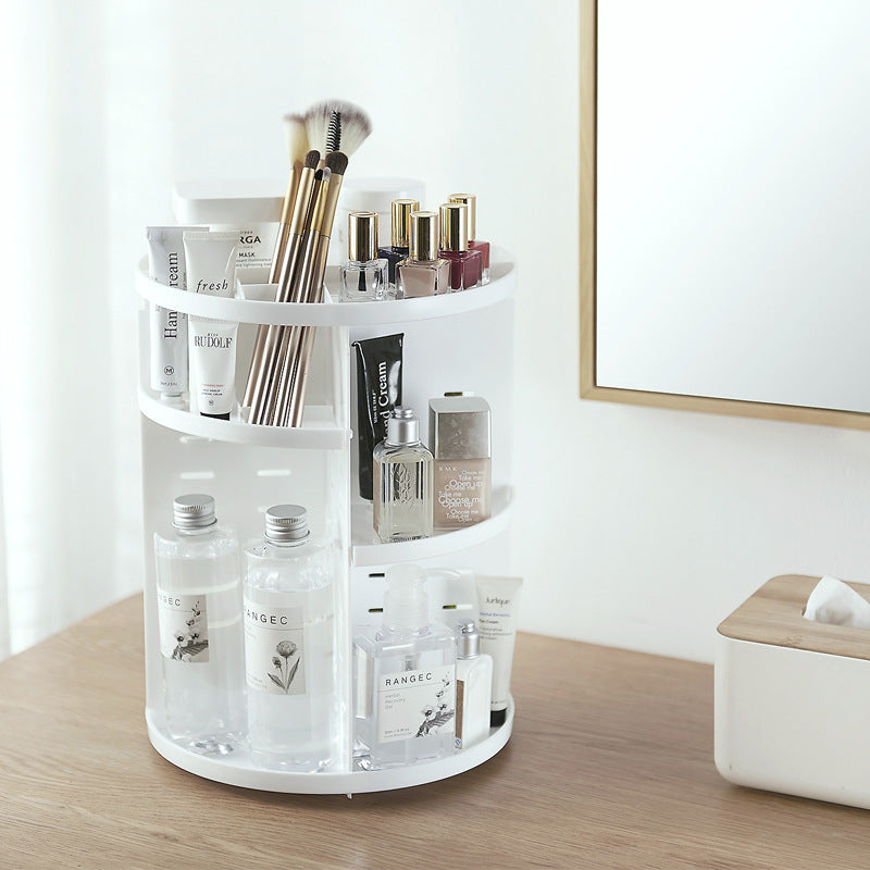 Fashion 360-degree Rotating Makeup Organizer