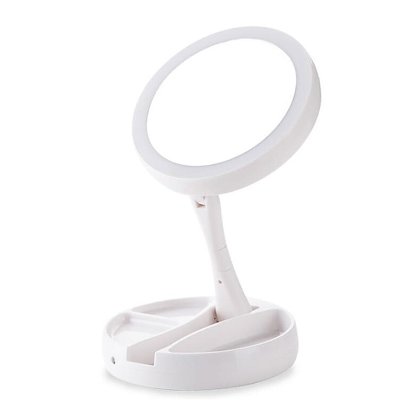 Folding 10x Magnification Makeup Mirror
