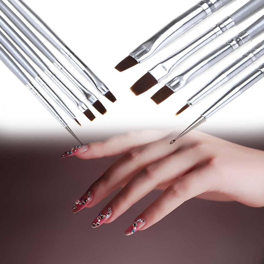 5pc/Set Nail Art UV Gel Makeup Brushes