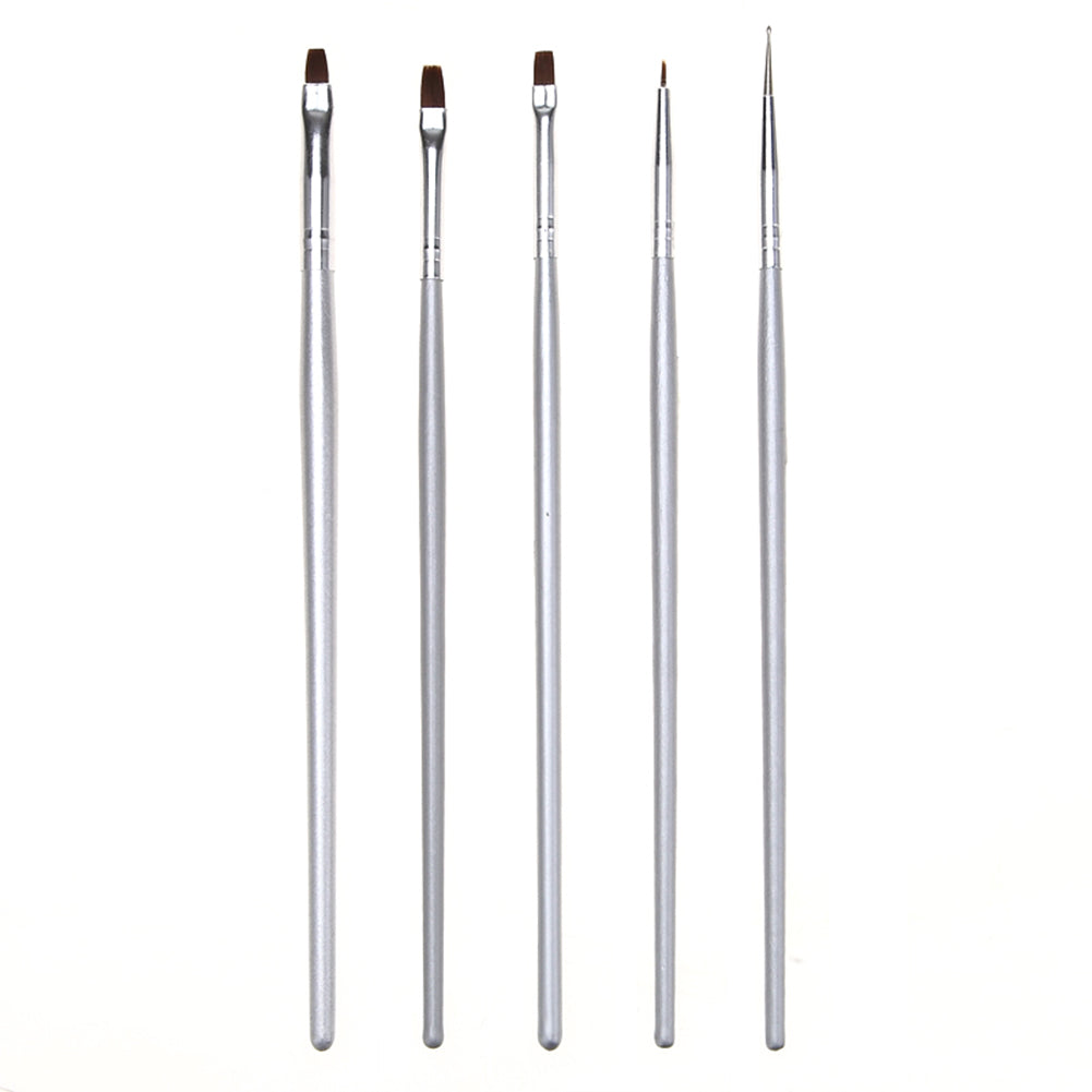 5pc/Set Nail Art UV Gel Makeup Brushes