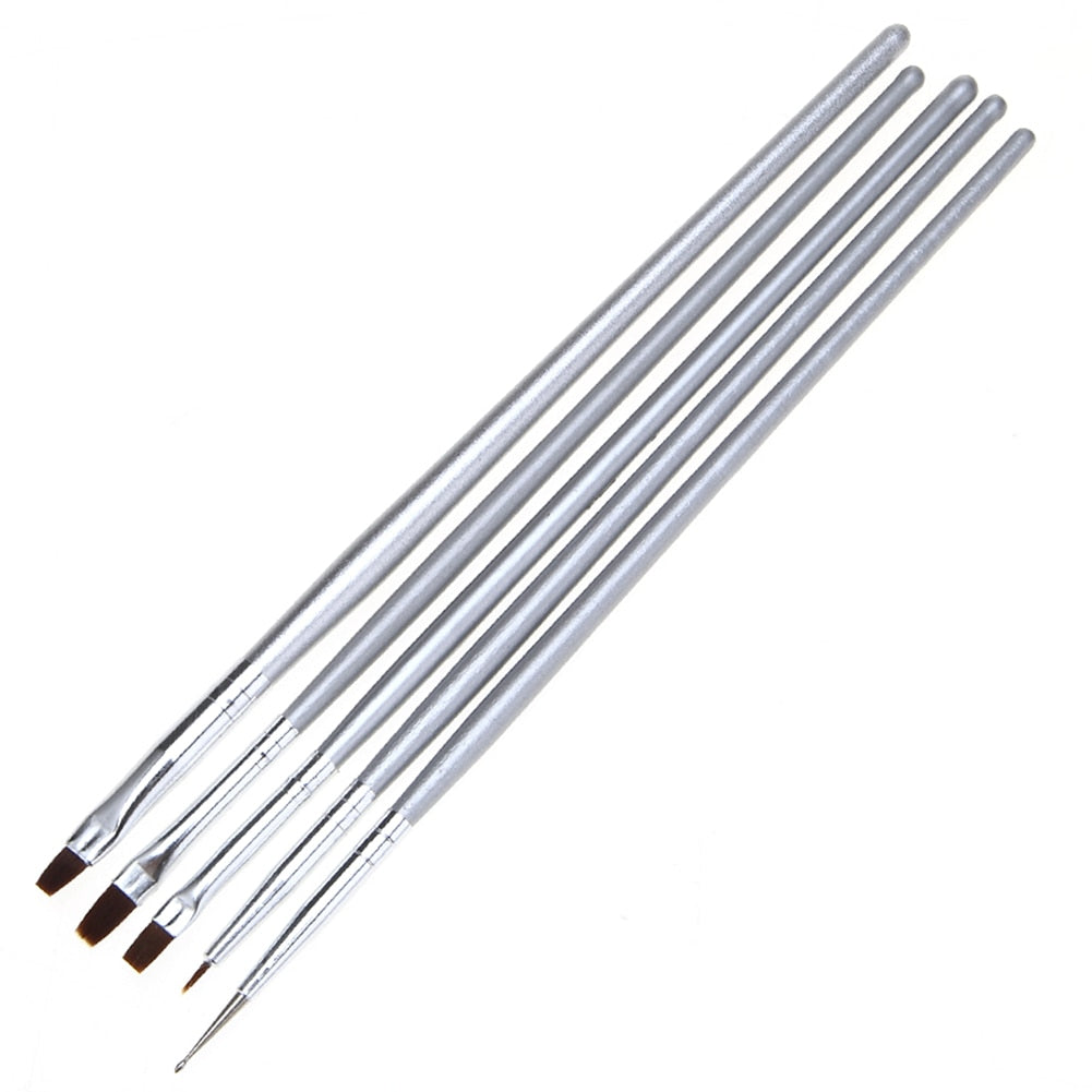 5pc/Set Nail Art UV Gel Makeup Brushes