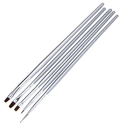5pc/Set Nail Art UV Gel Makeup Brushes