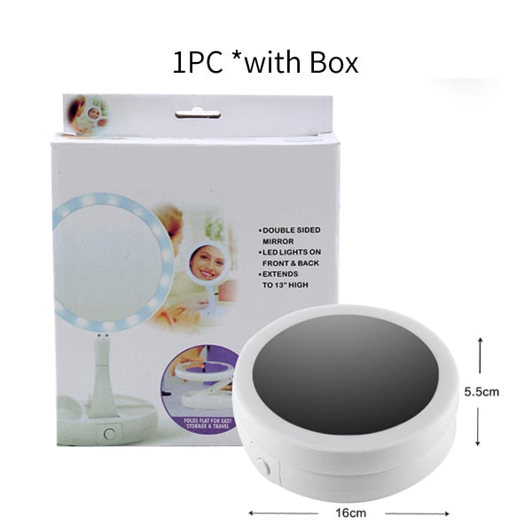 Folding 10x Magnification Makeup Mirror
