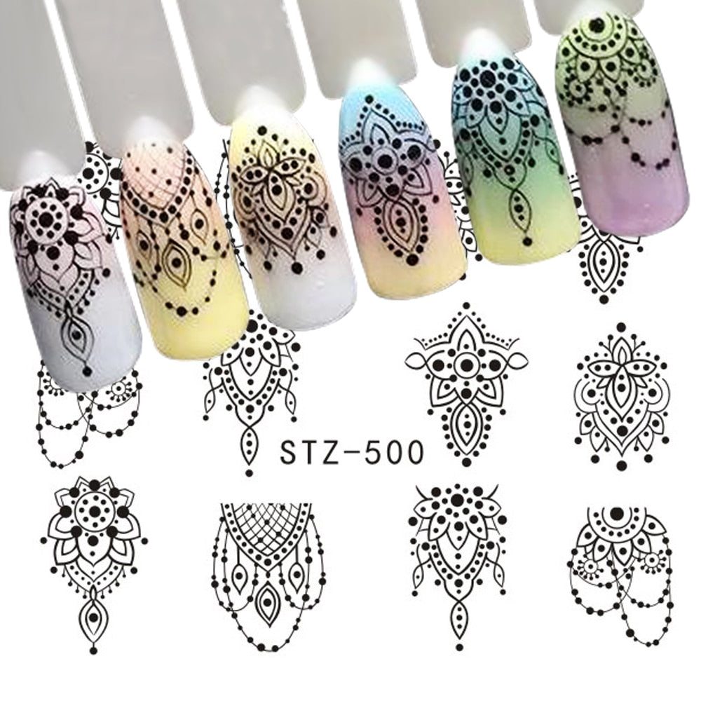 Water Transfer Sticker Nail Art