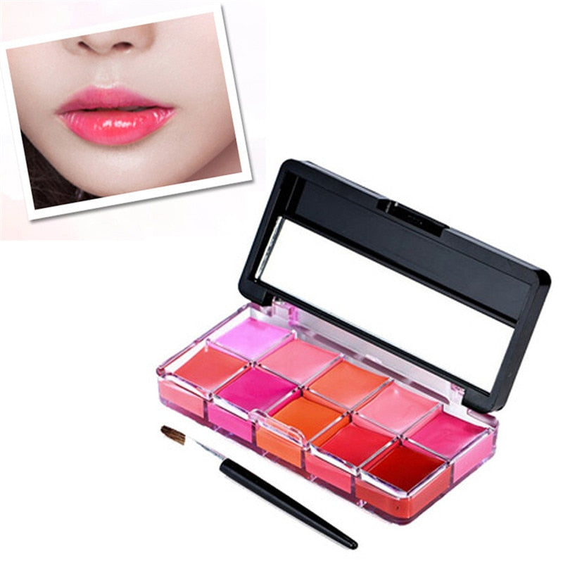 10 Colors Beauty Make Up Lipsticks