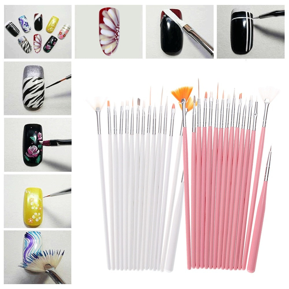UV Gel Polish Design Brush Set